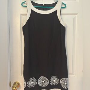 Jessica Howard Black Sleeveless Sheath Mini Dress